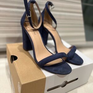 Call It Spring Suede Block Heel Sandals